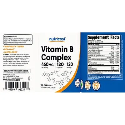 Vitamin B Complex - Nutricost