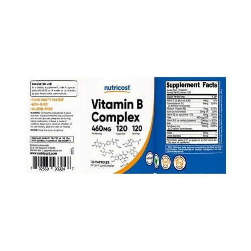 Vitamin B Complex - Nutricost