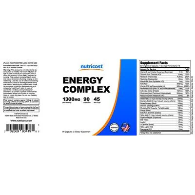 Energy Complex - Nutricost
