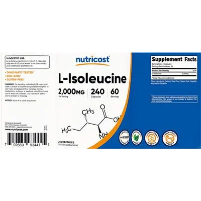 L-Isoleucine 2,000 mg - Nutricost