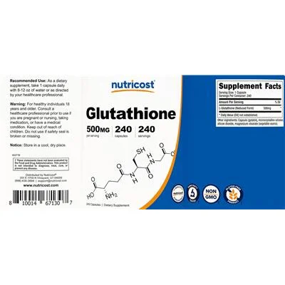 Glutathione 500 mg - Nutricost