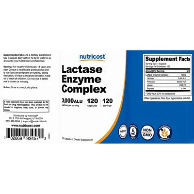 Lactase Enzyme Complex - Nutricost