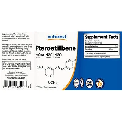 Pterostilbene 100 mg - Nutricost