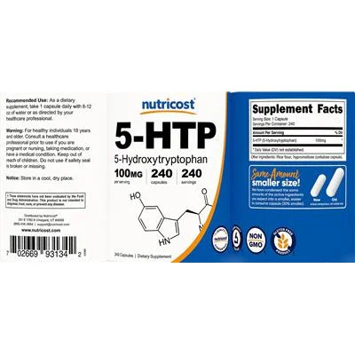 5-HTP 100 mg - Nutricost