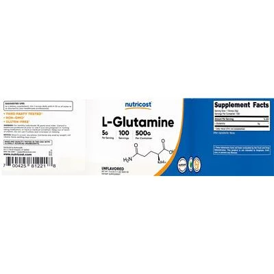 L-Glutamine 5 g Unflavored - Nutricost