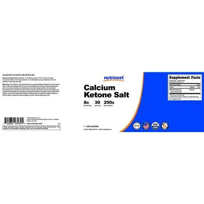 Calcium Ketone Salt Unflavored - Nutricost