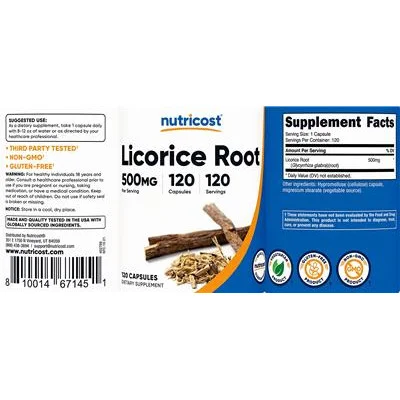 Licorice Root 500 mg - Nutricost