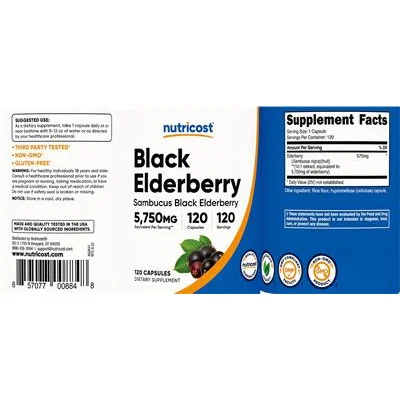 Black Elderberry - Nutricost