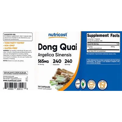 Dong Quai 565 mg - Nutricost