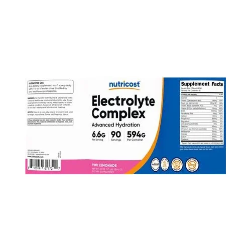 Electrolyte Complex Pink Lemonade - Nutricost
