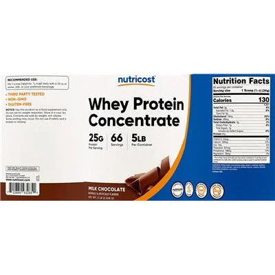 Whey Protein Concentrate 25 g Milk Chocolate - Nutricost