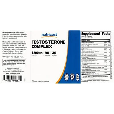 Testosterone Complex - Nutricost