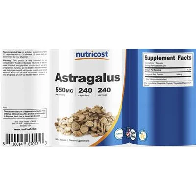 Astragalus 550 mg - Nutricost