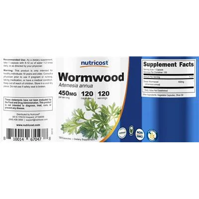 Wormwood 450 mg - Nutricost