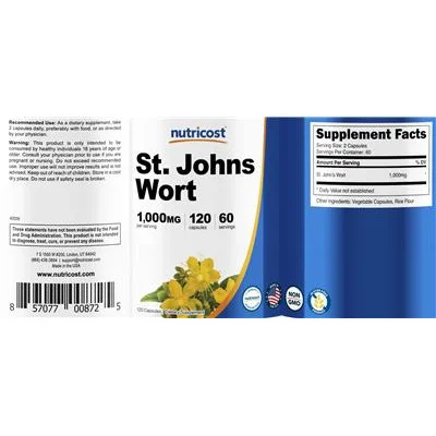 St. Johns Wort 1,000 mg - Nutricost