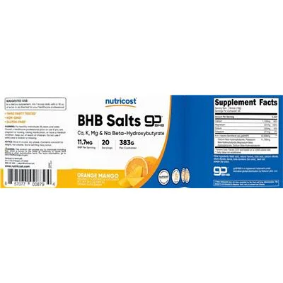 BHB Salts Orange Mango - Nutricost