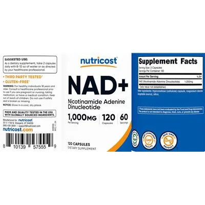 NAD+ 1,000 mg - Nutricost