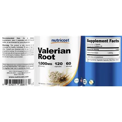 Valerian Root 1000 mg - Nutricost