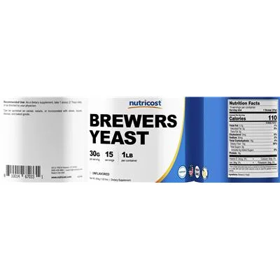 Brewers Yeast Unflavored - Nutricost