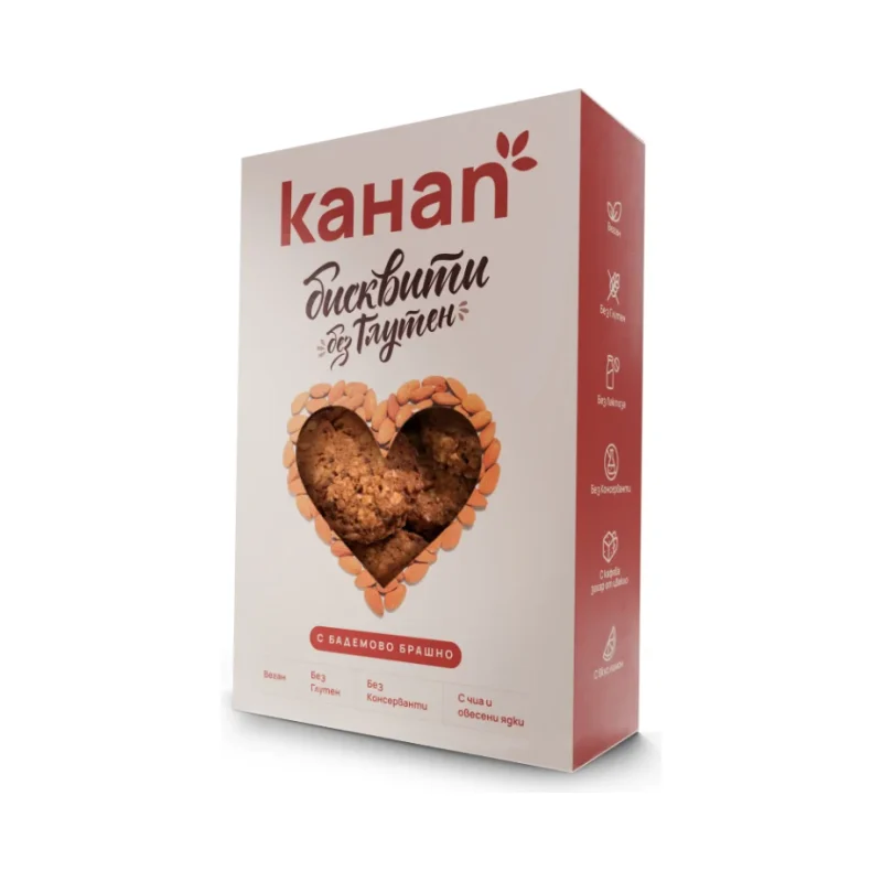 Бисквити КАНАП без глутен с бадемово брашно и лимон - КАНАП