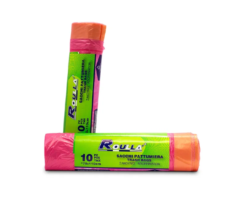 Чували за боклук с дръжки Roulla Rosa 70 X 110 см, 10 бр