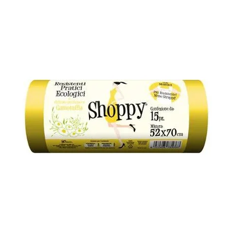 Чували за боклук Shoppy Giallo/Camomilla 52X70 см, 15 бр - Shoppy