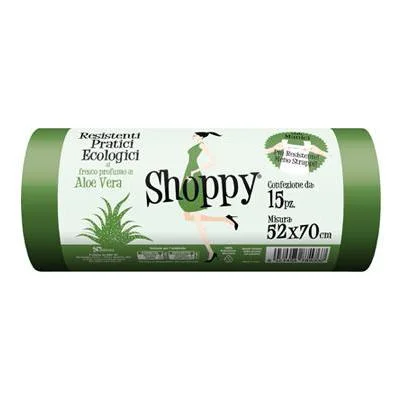 Чували за боклук Shoppy Verde Aloe 52X70 см, 15 бр