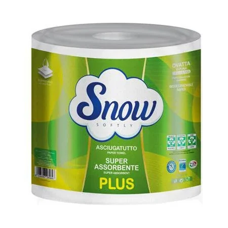 Кухненска хартия Snow Plus 363 къса, 2-пластова - Snow