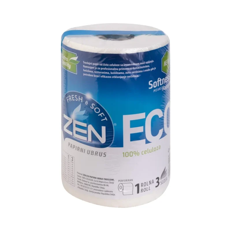 Кухненска хартия/ролка Zen Papirni Ubrus Eco, 3-пл - Zen Papirni