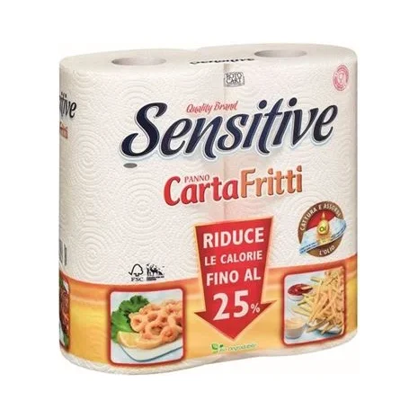 Кухненска хартия Sensitive Carta Fritti 2 бр - Sensitive