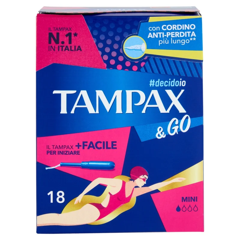 Дамски тампони Tampax & Go Mini 18 бр