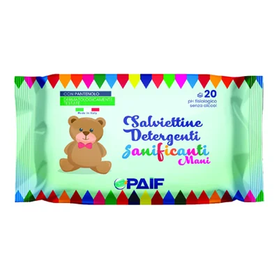 Мокри кърпички Paif Mani с мече 20 бр