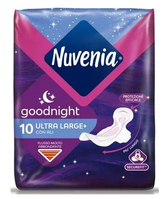 Дамски превръзки Nuvenia Ultra Night, Ultra Large 10 бр