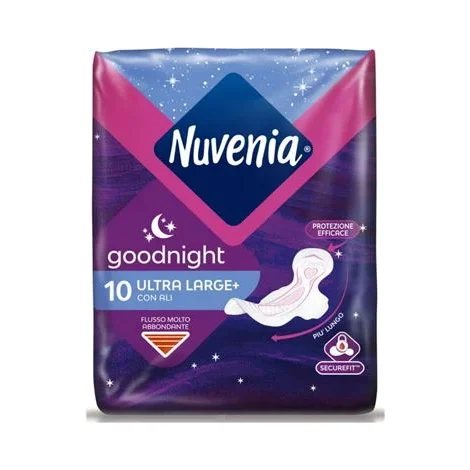 Дамски превръзки Nuvenia Ultra Night, Ultra Large 10 бр - Nuvenia