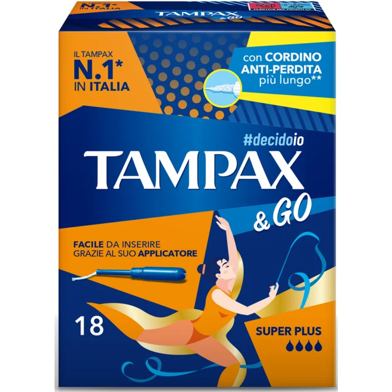 Дамски тампони Tampax & Go Super Plus 18 бр