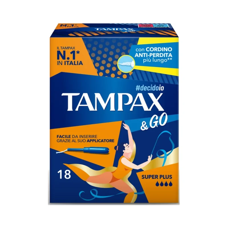 Дамски тампони Tampax & Go Super Plus 18 бр