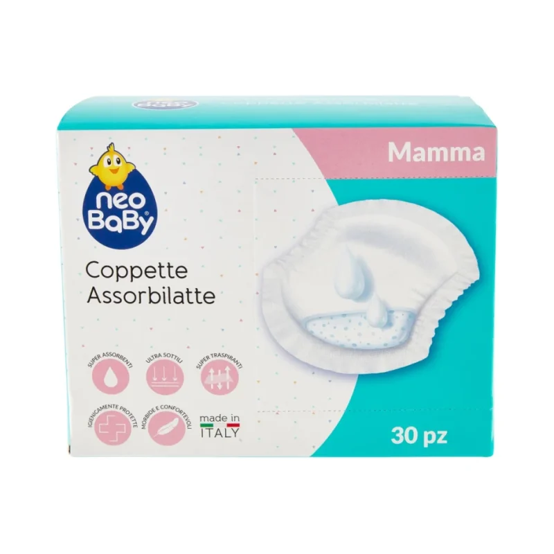 Чашки/подложки за кърмачки Neo Baby 30бр Coppette Assorbilatte - Neo Baby