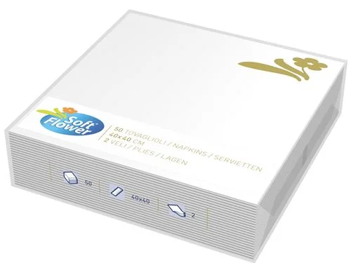 Салфетки Soft Flower Bianchi, 2-пл 50 бр