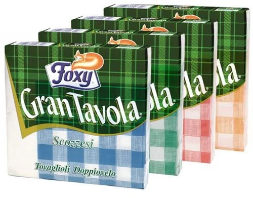 Салфетки Foxy Grantavola асортимент, 2-пл 43 бр