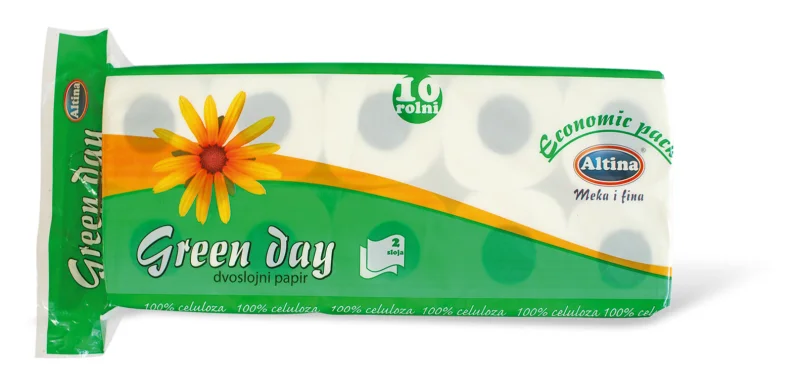 Тоалетна хартия Altina Green Day, 10 бр