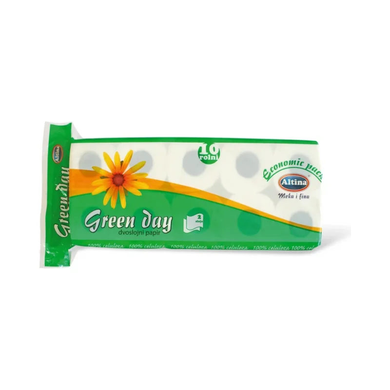 Тоалетна хартия Altina Green Day, 10 бр - Altina