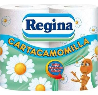 Тоалетна хартия Regina с аромат на лайка 3-пл, 4 бр