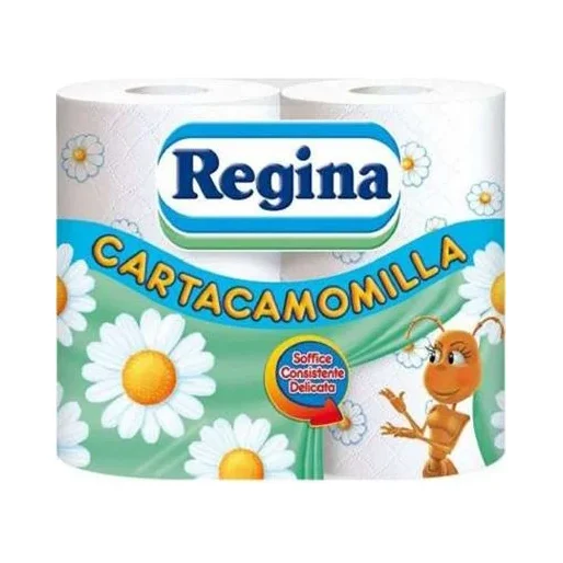 Тоалетна хартия Regina с аромат на лайка 3-пл, 4 бр - Regina