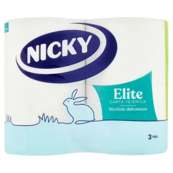Тоалетна хартия Nicky 4бр, 3 пл.