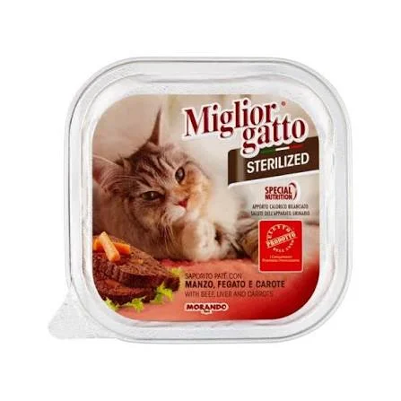 Храна за котки с говеждо Miglior Gatto 100 г