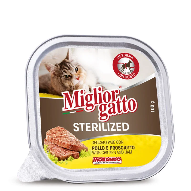Храна за котки с пиле и шунка Miglior Gatto 100 г
