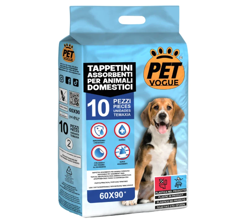 Абсорбиращи пелени за животни PET Vogue 60x60, 10 бр
