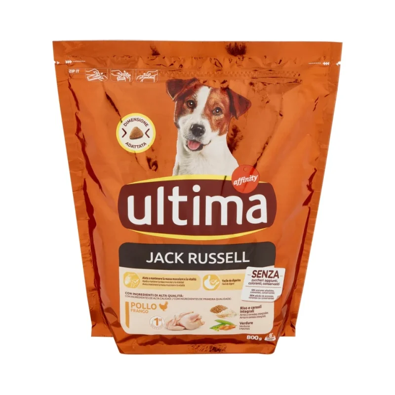 Суха храна за кучета Ultima Cane Jack Russell с пиле 800 г - Ultima