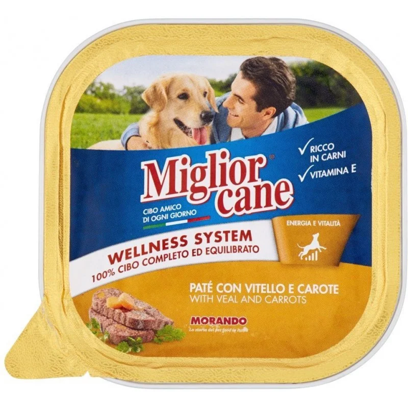 Пастет за кучета Miglior Cane с младо телешко и моркови 300 г