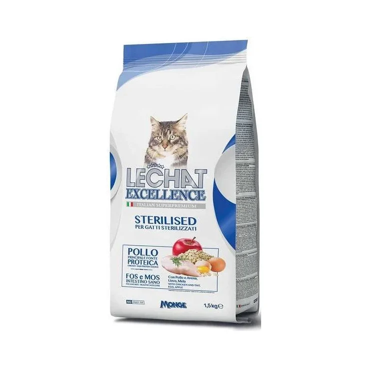 Храна за котки Lechat Excellence Sterilized /пиле, ориз и ябълка/ 400 г